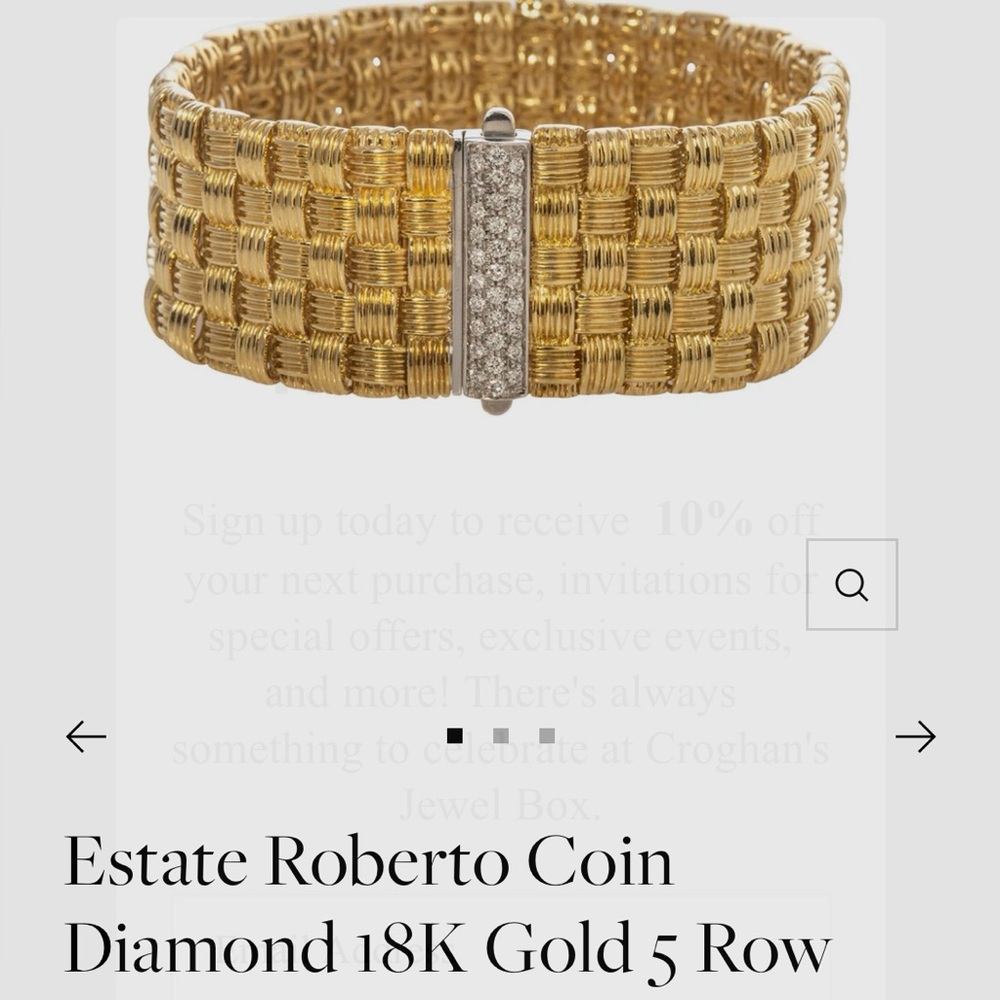 PRICE REDUCTION TODAY …$9100.
Roberto Coin Appassionata ROSE GOLD